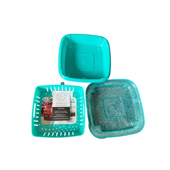 Produce Saver Containers With Built-In Colander For Washing & Storing Fruits & V - Picture 1 of 4